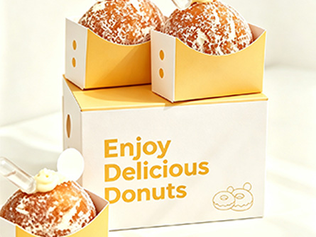 Customized Flip-top Doughnut Box for Donniz Brand