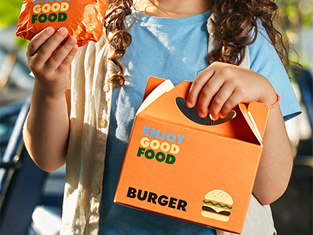 Factory-made Cute-style Hand-held Burger Box