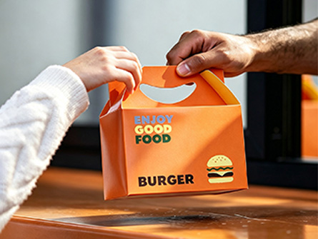 Factory-made Cute-style Hand-held Burger Box