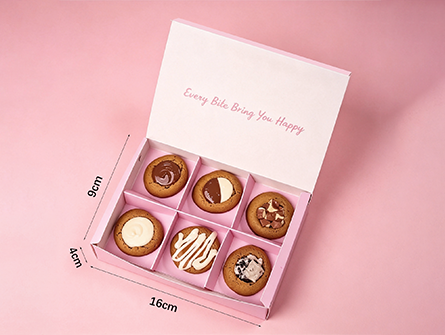 Customized Multi-size Flip-top Cookie Boxes