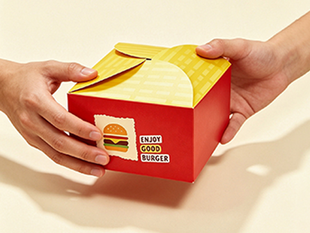 Customized One-piece Flip-top Burger Box