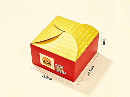 Customized One-piece Flip-top Burger Box