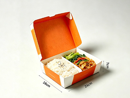 Eco Friendly Custom Printed Disposable Paper Takeaway Box