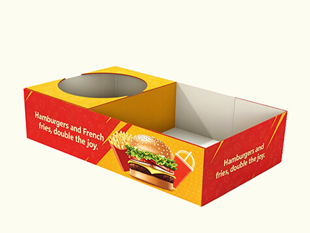 Customized compartmentalized large-capacity hamburger box