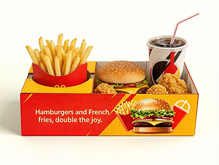 Customized compartmentalized large-capacity hamburger box