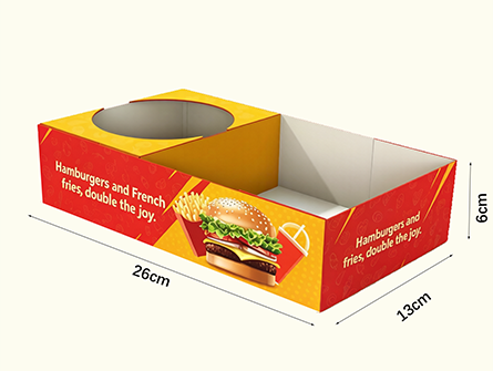 Customized compartmentalized large-capacity hamburger box