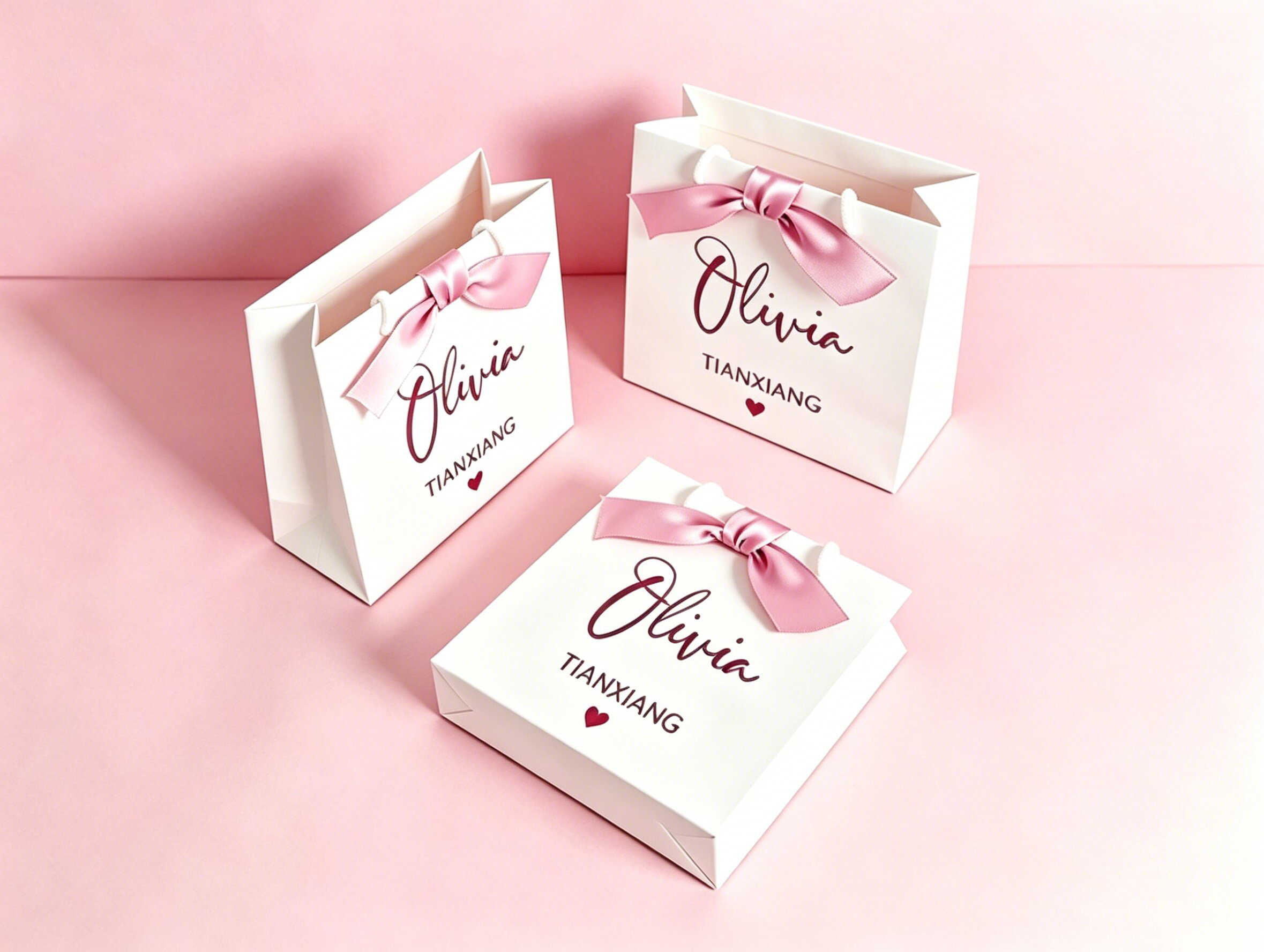 Brand New High Quality New Design Custom Gift Tote Bag Small Gift Paper Bag  For Shopping With Factory Price Discount
