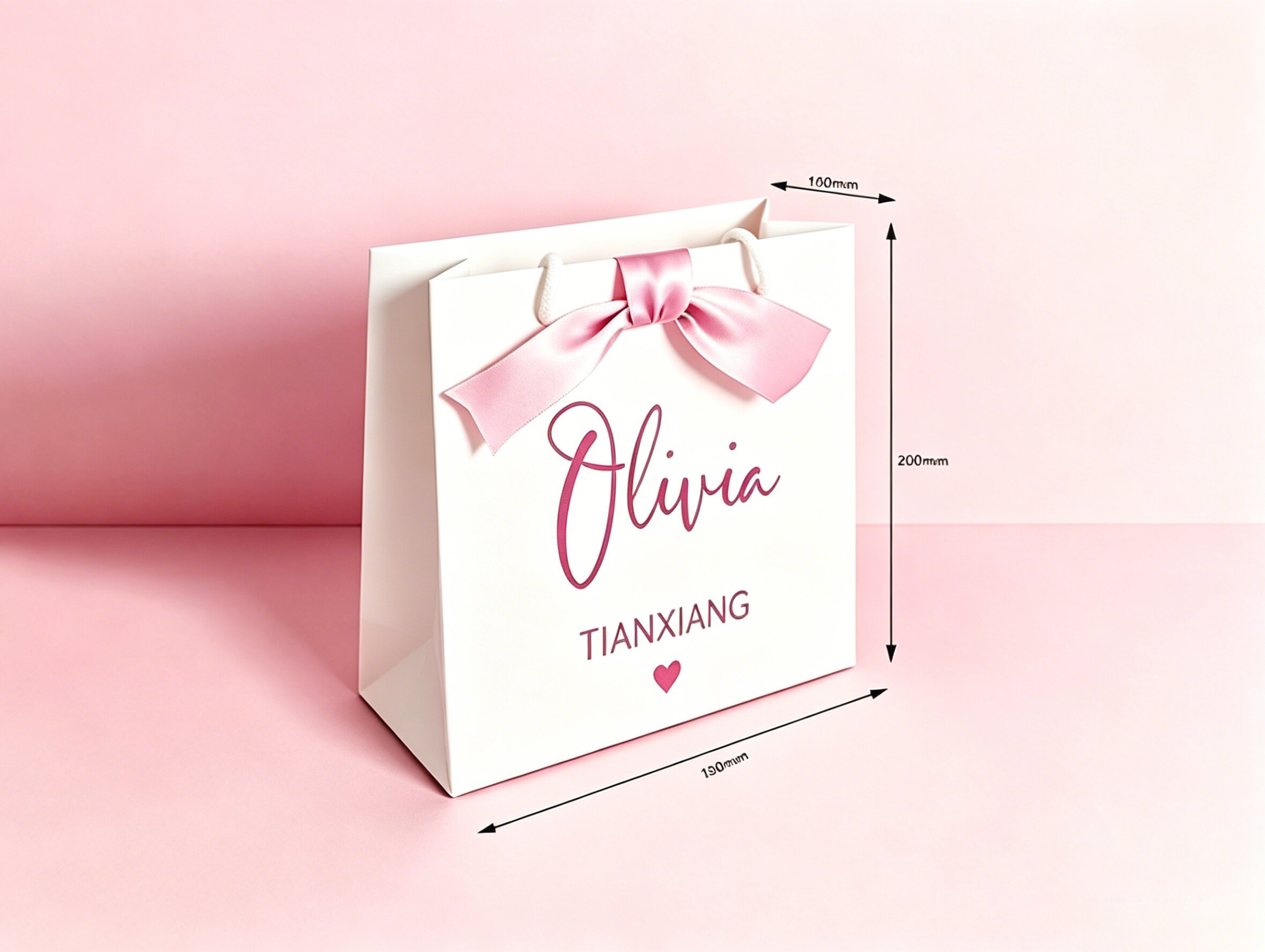 Brand New High Quality New Design Custom Gift Tote Bag Small Gift Paper Bag  For Shopping With Factory Price Discount
