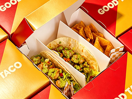 Customized Integrated Folding Taco Box