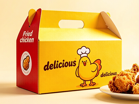 Customized portable fried chicken box
