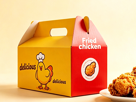 Customized portable fried chicken box