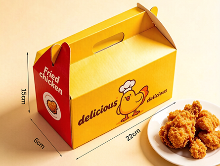 Customized portable fried chicken box