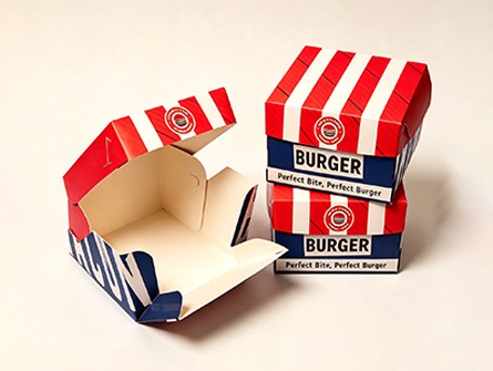 Customized American-style Integrated Folding Burger box