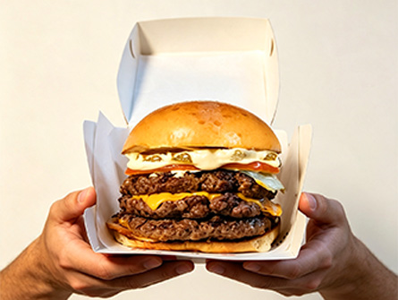Customized American-style Integrated Folding Burger box