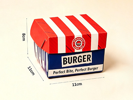 Customized American-style Integrated Folding Burger box