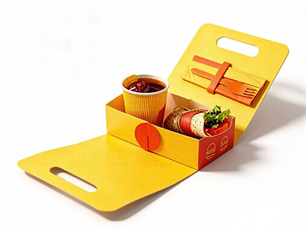 Customized Disposable Burger Boxes With Handles