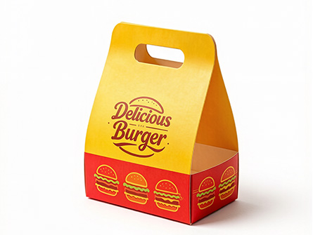 Customized Disposable Burger Boxes With Handles
