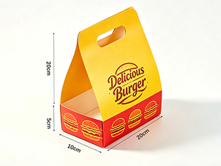 Customized Disposable Burger Boxes With Handles