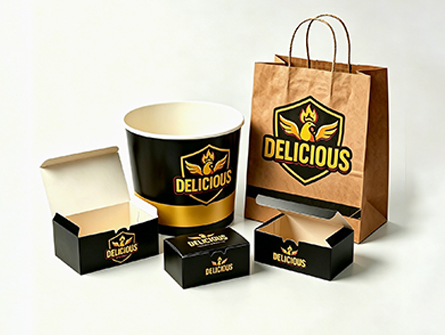 Customized Fried Chicken Box Set With Embossing Finish
