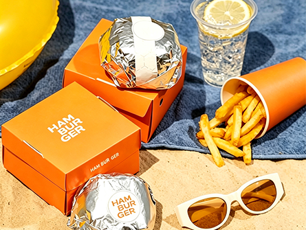Customized Integrated Flip-top Hamburger Box