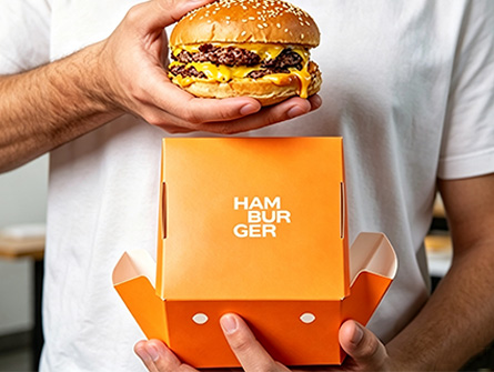 Customized Integrated Flip-top Hamburger Box