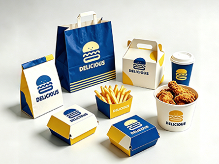 Customized Minimalist Color Scheme Fried Chicken Box Set