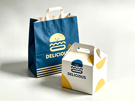Customized Minimalist Color Scheme Fried Chicken Box Set