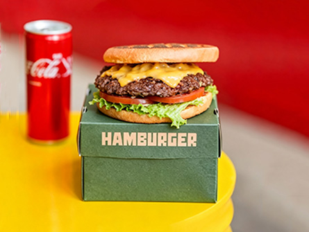 Customized Integrated Folding Lid Burger Box