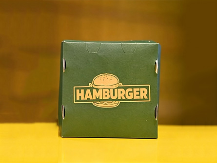 Customized Integrated Folding Lid Burger Box