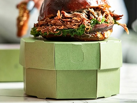 Customized Octagonal Sky Dome Box for Burger Packaging