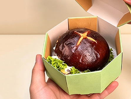 Customized Octagonal Sky Dome Box for Burger Packaging