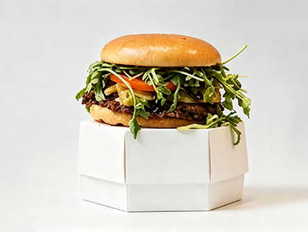 Customized Octagonal Folding Hamburger Box