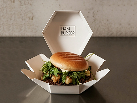 Customized Octagonal Folding Hamburger Box