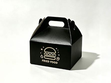 Customized Black Embossing And Gold Printing Food Packaging Set