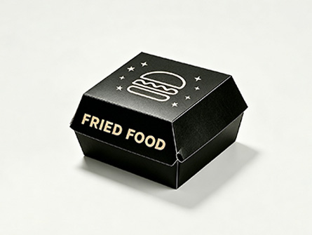 Customized Black Embossing And Gold Printing Food Packaging Set