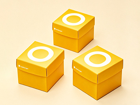Customized foldable square hamburger box