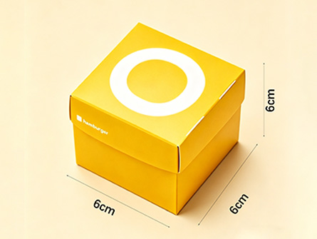 Customized foldable square hamburger box
