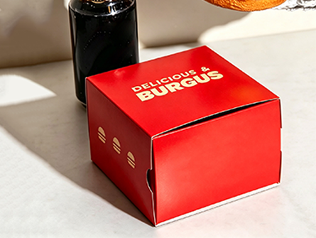 Customized Square Drawer-style Burger Box