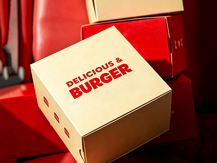 Customized Square Drawer-style Burger Box