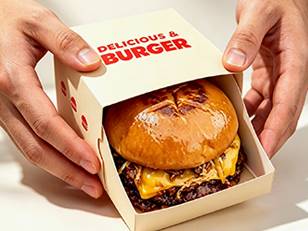Customized Square Drawer-style Burger Box