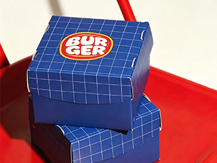 Customized Square Folding Hamburger Box