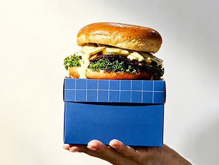 Customized Square Folding Hamburger Box