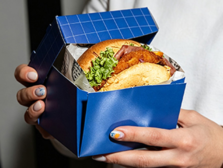 Customized Square Folding Hamburger Box
