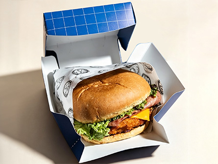 Customized Square Folding Hamburger Box