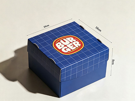 Customized Square Folding Hamburger Box