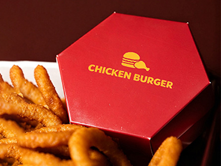 Custom Octagonal Top-and-Bottom Burger Box