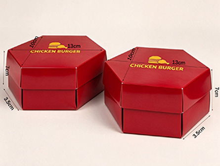 Custom Octagonal Top-and-Bottom Burger Box