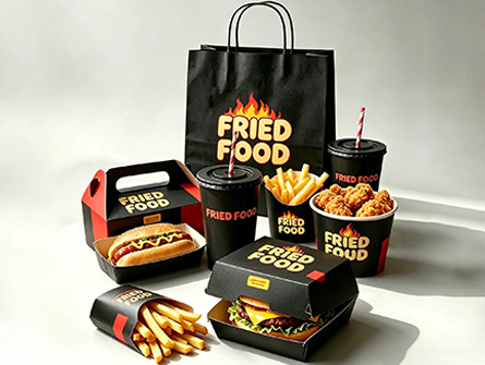 Customized Printed Multi-sized Fried Chicken Packaging Sets