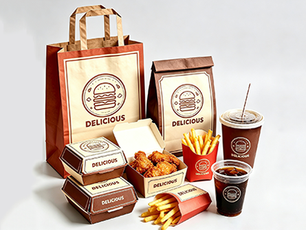 Customized Retro-style Fried Chicken Packaging Series