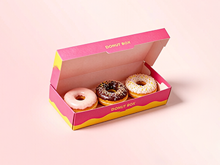Factory-made Square Flap Doughnut Boxes